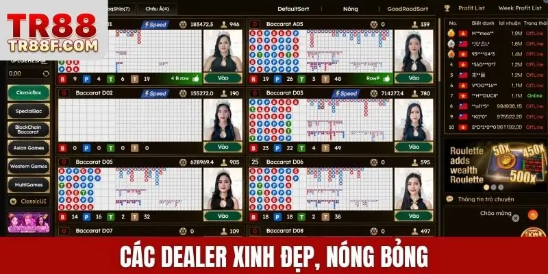 Các dealer xinh đẹp, nóng bỏng